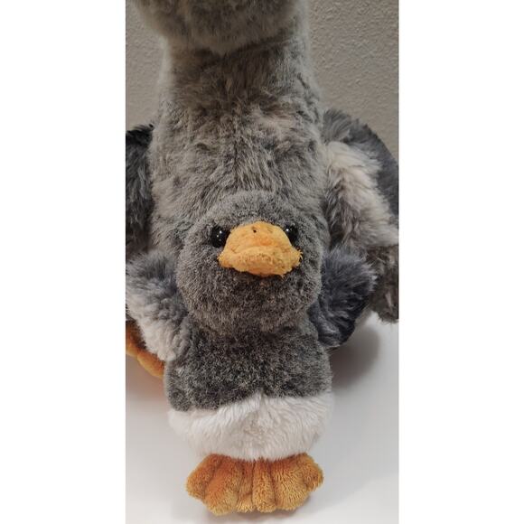 VTG Easter Fine Toy Co. Duck Goose Stuffed Animal Plush Mama Duckling 17” D1 - Picture 2 of 6